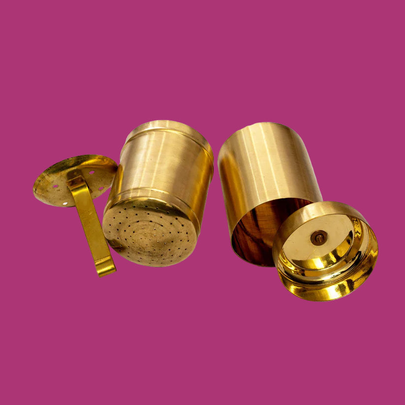 Heritage Brass Coffee Set – Filter & Davara Combo