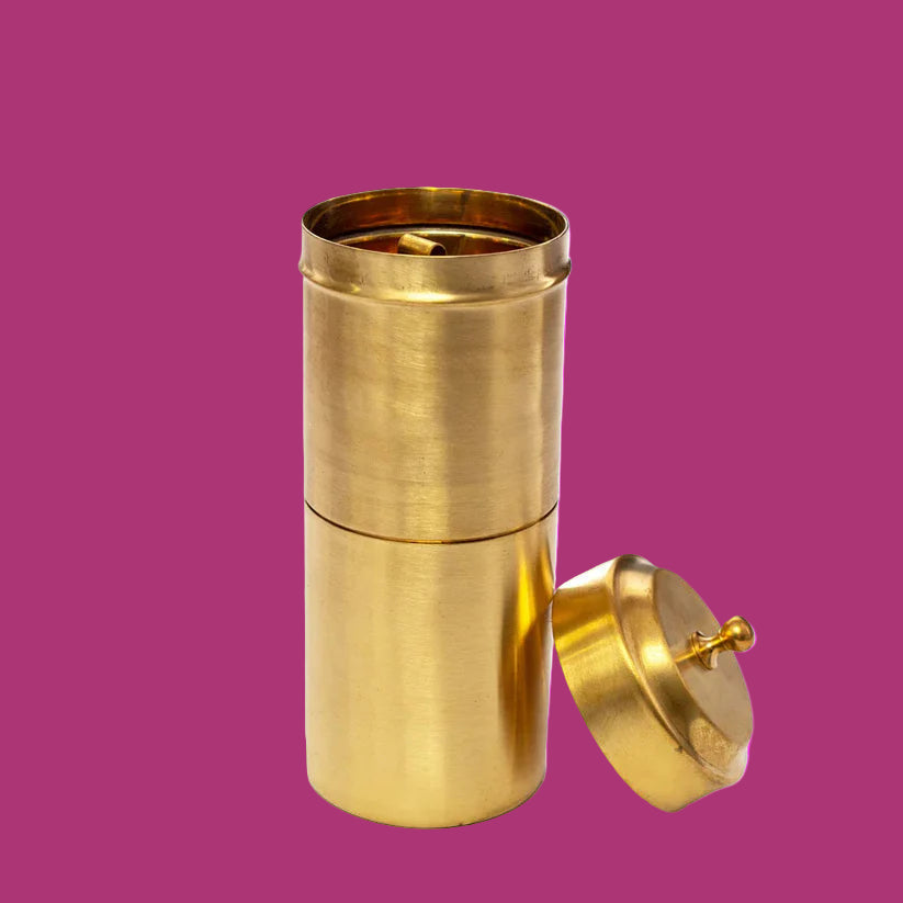 Heritage Brass Filter – Traditional Coffee Maker