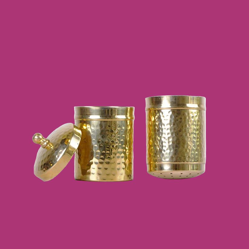 Heritage Brass Coffee Filter – Hammered Finish