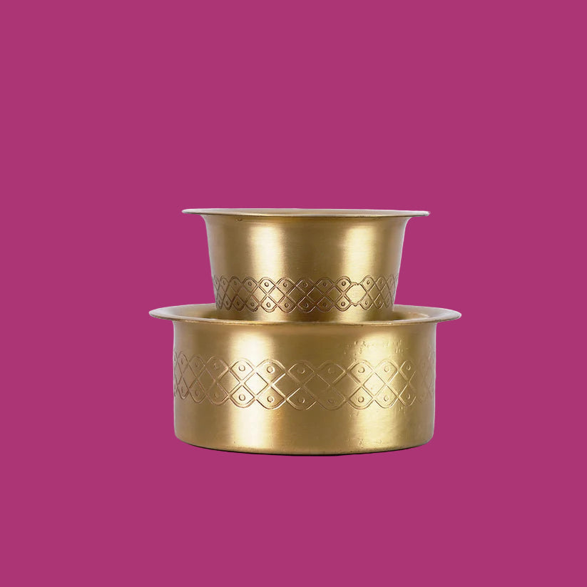 Heritage Brass Davara & Tumbler – Large Size