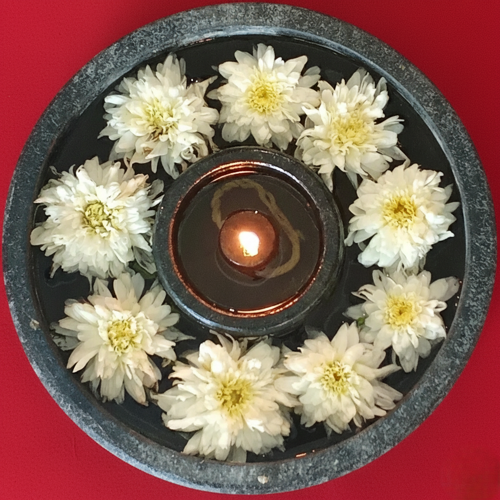 Traditional Soapstone Flower Uruli