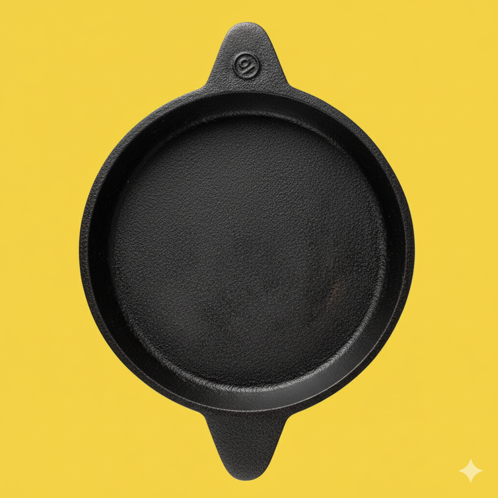 Cast Iron Tawa - Edge Raised Naturally Seasoned