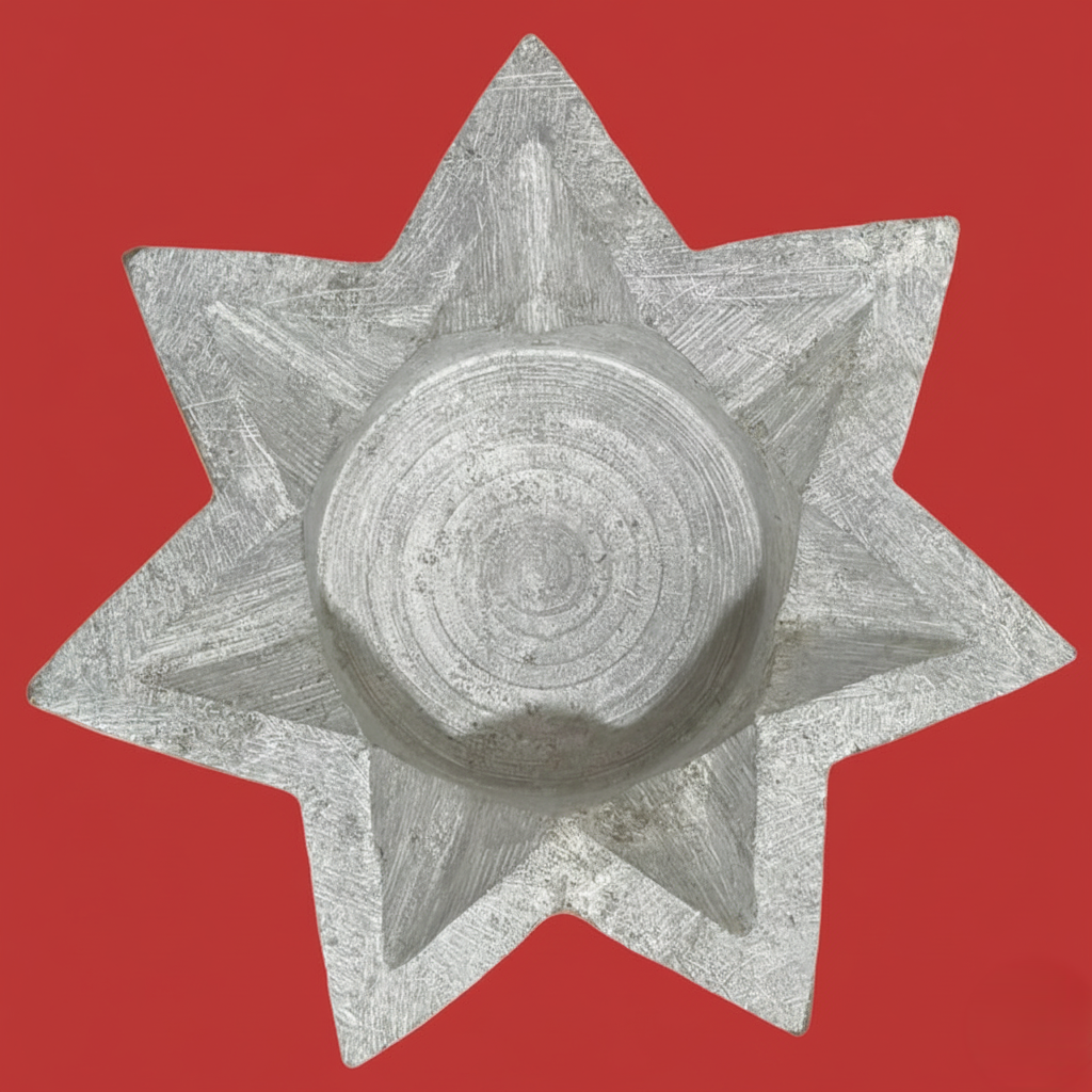 Traditional Soapstone Star Vilakku