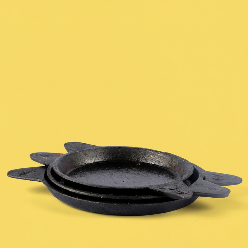 Cast Iron Tawa - Edge Raised Naturally Seasoned