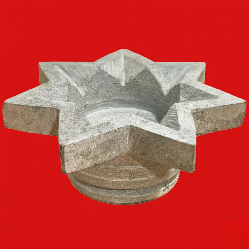 Traditional Soapstone Star Vilakku