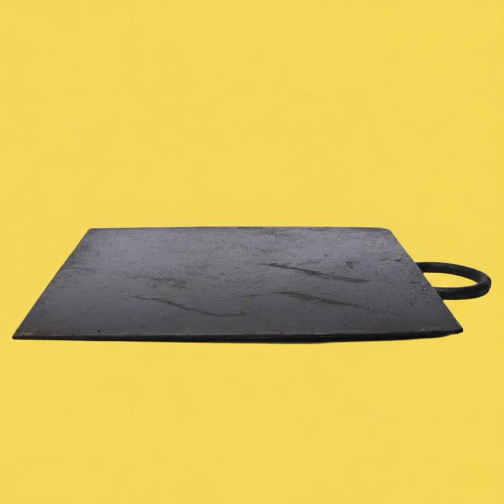 Heavy-Duty Square Iron Dosa Tawa – 12"