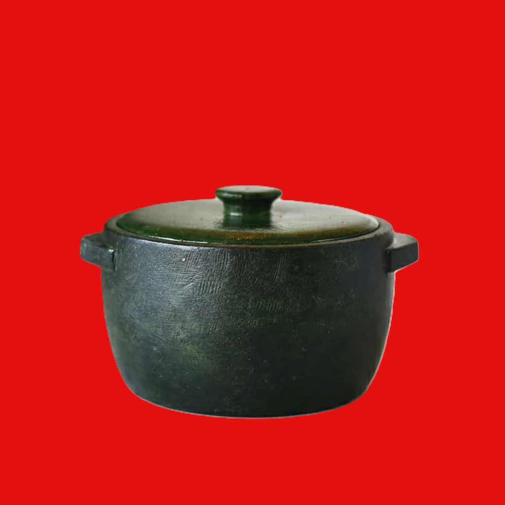 Soapstone Cook Pot with Lid - Naturally Seasoned