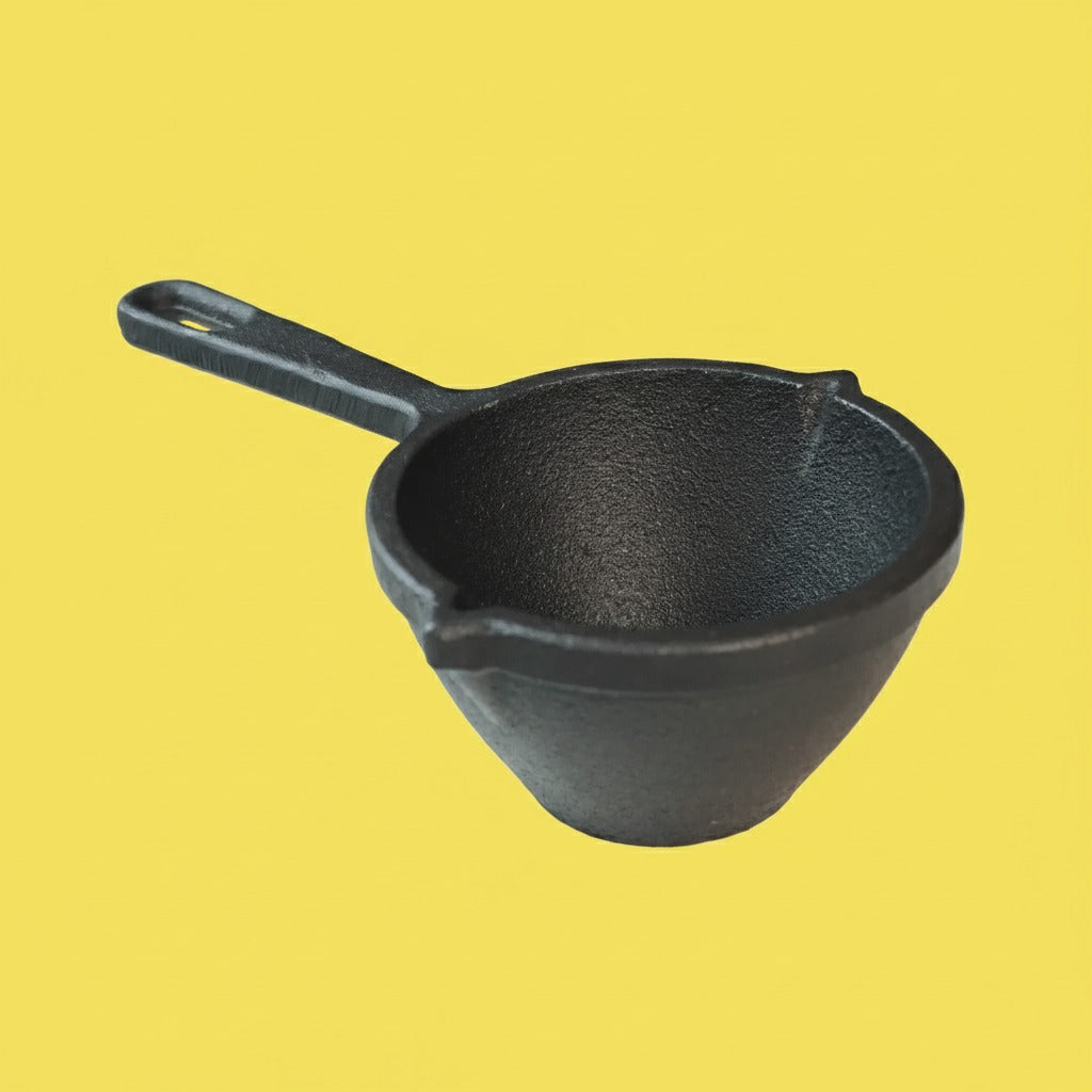 Cast Iron Tadka Maker With iron Handle