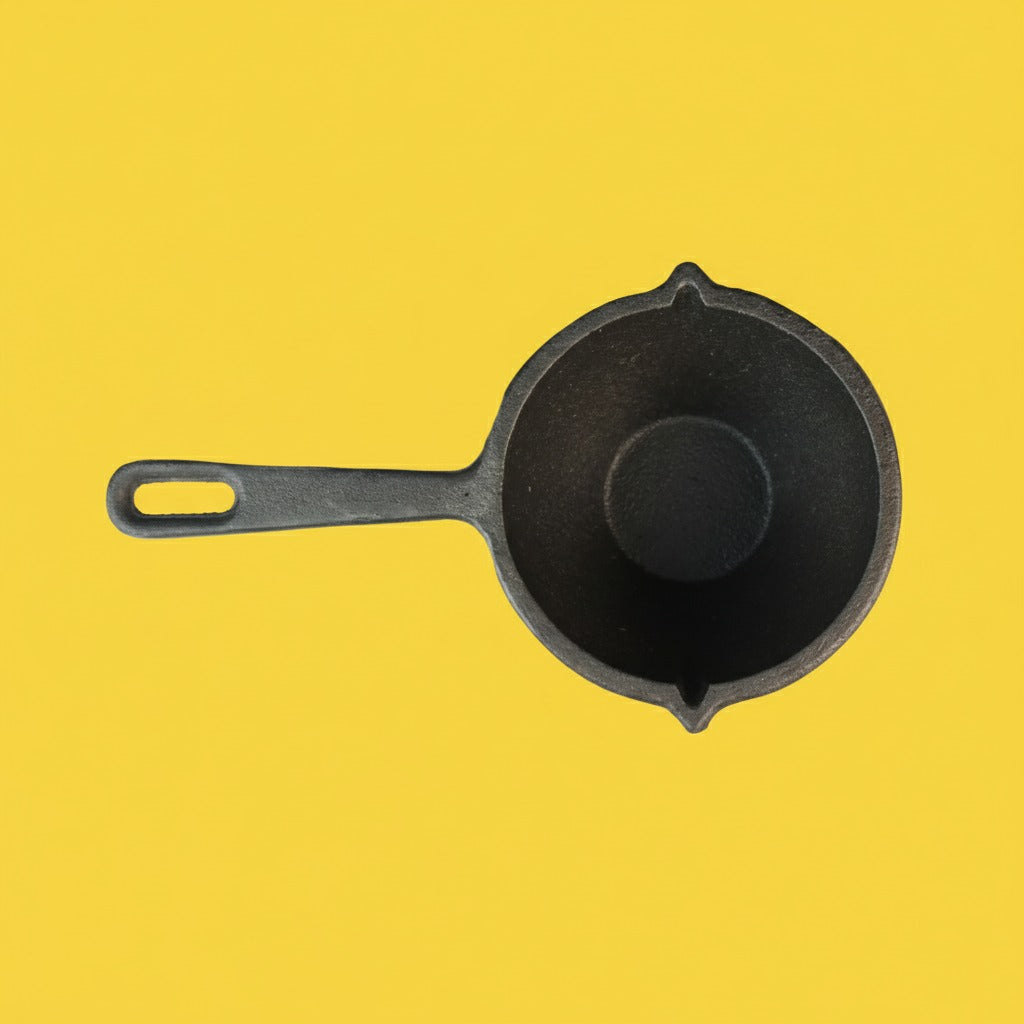 Cast Iron Tadka Maker With iron Handle