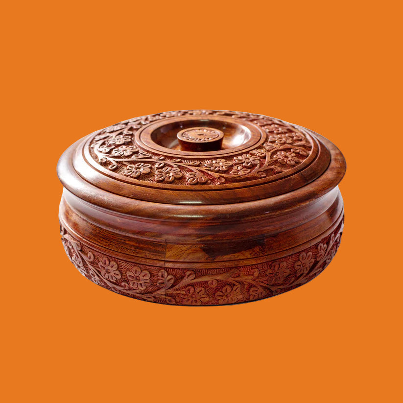 Heritage Roti Box – Handcrafted Wooden Storage